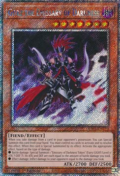 Gorz the Emissary of Darkness (V.1 - Platinum Secret Rare) - Quarter Century Bonanza (Platinum Secret Rare) [RA03-210]