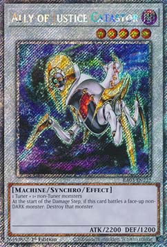 Ally of Justice Catastor (V.1 - Platinum Secret Rare) - Quarter Century Bonanza (Platinum Secret Rare) [RA03-222]