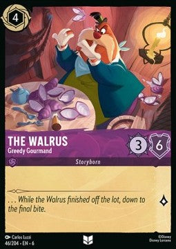 The Walrus - Greedy Gourmand - Azurite Sea (Uncommon) [6AZS-46]