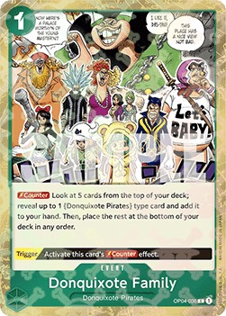 Donquixote Family (OP04-036) (V.2) - The Best (Common) [PRB01-OP04-036]