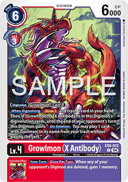 Growlmon (X Antibody) (EX8-012) (V.1) - Chain of Liberation (Common) [EX-08-012]