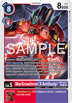 WarGrowlmon (X Antibody) (EX8-015) (V.1) - Chain of Liberation (Common) [EX-08-015]