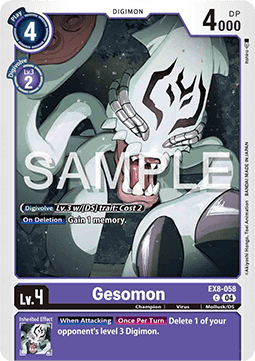 Gesomon (EX8-058) (V.1) - Chain of Liberation (Common) [EX-08-058]