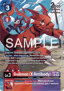 Guilmon (X Antibody) (EX8-009) (V.2) - Chain of Liberation (Alternative Art) [EX-08-009]