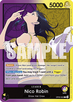 Nico Robin (OP09-062) (V.1) - Emperors in the New World (Leader) [OP09-062]