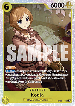 Koala (OP09-103) (V.1) - Emperors in the New World (Super Rare) [OP09-103]