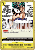 Never Underestimate the Power of Miracles!! (OP09-116) - Emperors in the New World (Common) [OP09-116]