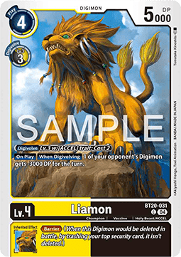 Liamon (BT20-031) - Special Booster Ver 2.5 (Common) [SB2.5-031]