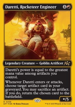 Daretti, Rocketeer Engineer - Aetherdrift: First-Place (Rare) [DFTFP-458]