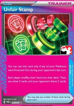 Unfair Stamp - Play! Pokémon Prize Pack Series Six (Promo) [PPS6-TWM 165]