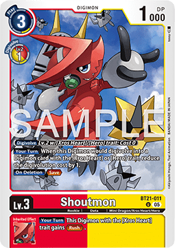 Shoutmon (BT21-011) - World Convergence (Uncommon) [BT-21-011]
