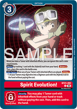 Spirit Evolution! (BT21-091) - World Convergence (Common) [BT-21-091]