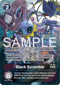 Black Scramble (LM-031) - Starter Deck: Protector of Light (Alternative Art) [ST-20-LM-031]