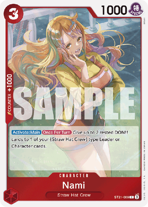 Nami (ST21-009) (V.1) - Starter Deck: EX Gear 5 (Common) [ST-21-009]