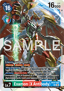 Examon (X Antibody) (BT21-052) (V.1) - World Convergence (Super Rare) [BT-21-052]