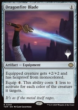 Dragonfire Blade (V.2) - Tarkir: Dragonstorm: Promos (Rare) [PTDM-240]