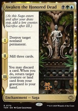 Awaken the Honored Dead (V.1) - Tarkir: Dragonstorm: Promos (Rare) [PTDM-170]