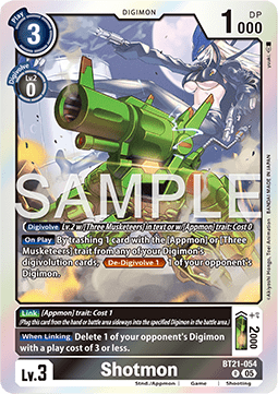 Shotmon (BT21-054) - World Convergence (Rare) [BT-21-054]