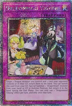 Dragonmaid Tidying (V.5 - Quarter Century Secret Rare) - Quarter Century Stampede (Quarter Century Secret Rare) [RA04-102]
