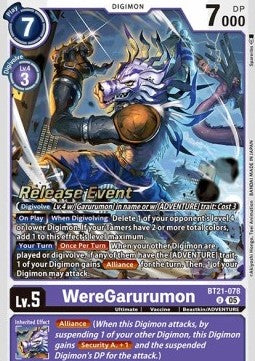 WereGarurumon (BT21-078) - Promos: World Convergence (Alternative Art) [BT-21P-BT21-078]