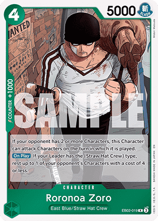 Roronoa Zoro (EB02-019) - Anime 25th Collection (Rare) [EB02-019]