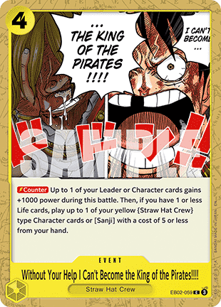 Without Your Help I Can't Become the King of the Pirates!!!! (EB02-059) - Anime 25th Collection (Common) [EB02-059]