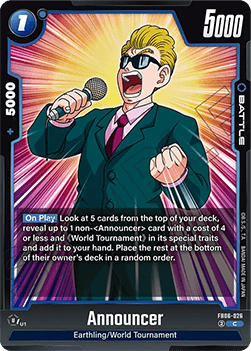 Announcer (FB06-026) - Rivals Clash [Fusion World] (Common) [FB06-026]