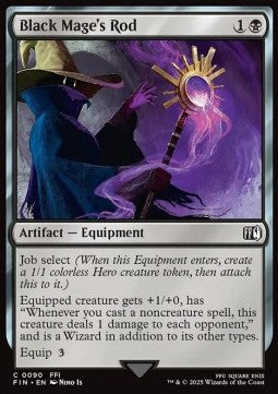Black Mage's Rod - Magic: The Gathering - FINAL FANTASY (Common) [FIN-90]