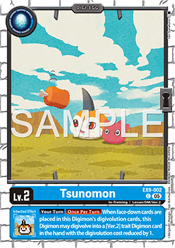 Tsunomon (EX9-002) (V.1) - Versus Monsters (Common) [EX-09-002]