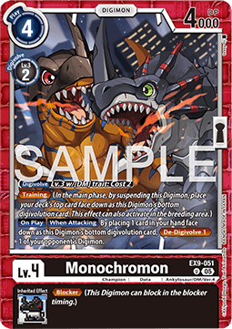 Monochromon (EX9-051) (V.1) - Versus Monsters (Uncommon) [EX-09-051]