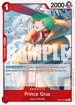 Prince Grus (OP11-013) - A Fist of Divine Speed (Rare) [OP11-013]