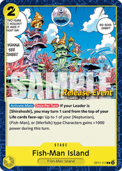 Fish-Man Island (OP11-117) - Promos: A Fist of Divine Speed (Common) [OP11P-117]
