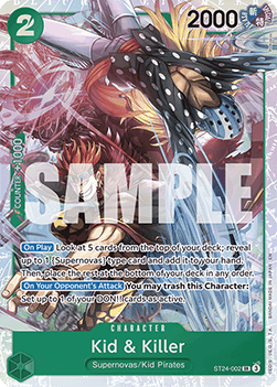 Kid & Killer (ST24-002) - Starter Deck: Green Jewelry Bonney (Super Rare) [ST-24-002]