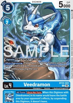 Veedramon (BT22-022) - Cyber Eden (Common) [BT-22-022]