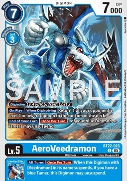 AeroVeedramon (BT22-023) - Cyber Eden (Uncommon) [BT-22-023]