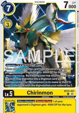 Chirinmon (BT22-037) - Cyber Eden (Common) [BT-22-037]