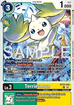 Terriermon (BT22-043) - Cyber Eden (Uncommon) [BT-22-043]