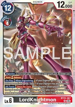 LordKnightmon (BT22-067) - Cyber Eden (Rare) [BT-22-067]