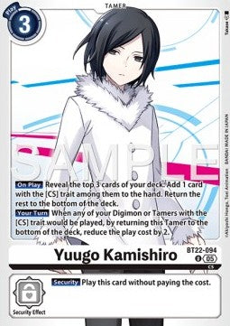 Yuugo Kamishiro (BT22-094) (V.1) - Cyber Eden (Uncommon) [BT-22-094]