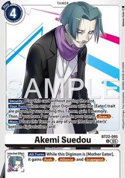 Akemi Suedou (BT22-095) (V.1) - Cyber Eden (Uncommon) [BT-22-095]