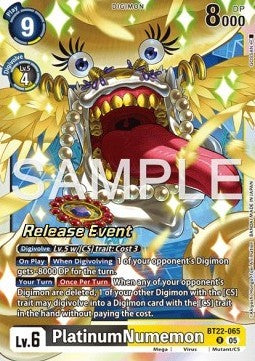 PlatinumNumemon (BT22-065) - Promos: Cyber Eden (Alternative Art) [BT-22P-BT22-065]