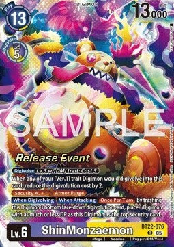 ShinMonzaemon (BT22-076) - Promos: Cyber Eden (Alternative Art) [BT-22P-BT22-076]