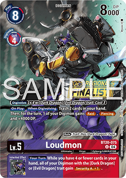Loudmon (BT20-075) (V.2) - Championship 2025 Promos (Alternative Art) [CP25-BT20-075]