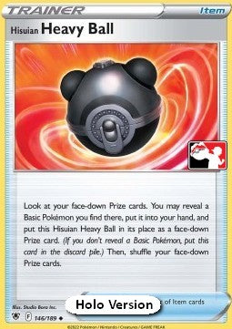 Hisuian Heavy Ball - Play! Pokémon Prize Pack Series Three (Prize Pack Series) [PPS3-ASR 146]
