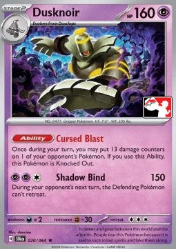 Dusknoir - Play! Pokémon Prize Pack Series Seven (Prize Pack Series) [PPS7-SFA 020]