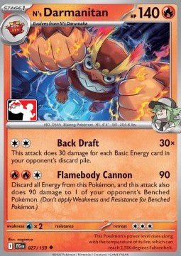 N's Darmanitan - Play! Pokémon Prize Pack Series Seven (Prize Pack Series) [PPS7-JTG 027]
