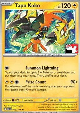 Tapu Koko - Play! Pokémon Prize Pack Series Seven (Prize Pack Series) [PPS7-SSP 065]