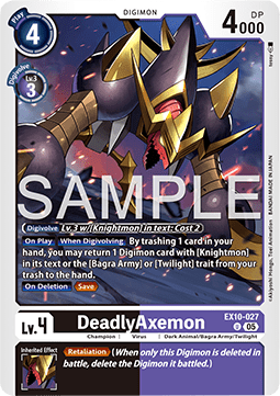 DeadlyAxemon (EX10-027) (V.1) - Sinister Order (Uncommon) [EX-10-027]