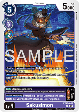 Sakusimon (EX10-043) (V.1) - Sinister Order (Common) [EX-10-043]