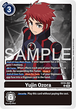 Yujin Ozora (EX10-062) (V.1) - Sinister Order (Uncommon) [EX-10-062]